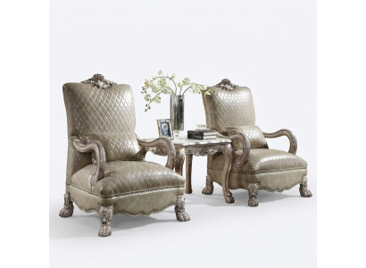 Fauteuil Hotel Bekleding Stoelen Klassieke Eenzitter Hout Leer Woonkamer Barok