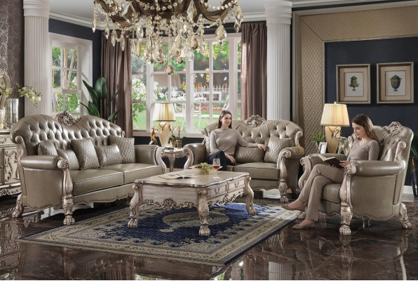 Barok Chesterfield bankstel Klassiek bank meubelen bankstel banken Nieuw