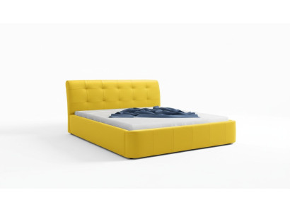 Klassiek bedframe gestoffeerd bed hotel leder textiel bedden stof 180x200cm