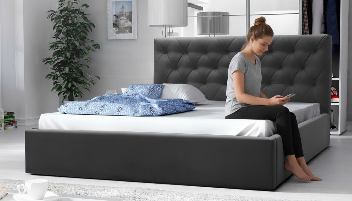 Luxe bed, tweepersoonsbed, meubels slaapkamer hotelbedden 180x200 Chesterfield