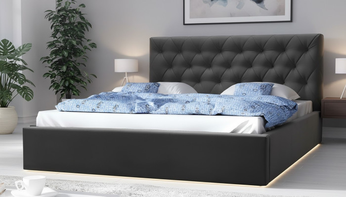 Luxe bed, tweepersoonsbed, meubels slaapkamer hotelbedden 180x200 Chesterfield