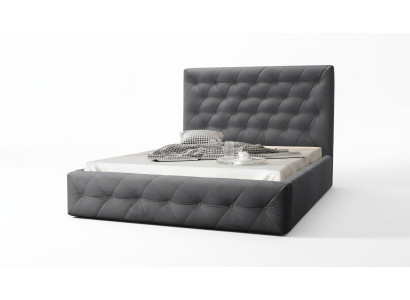 Modern houten designerbed, luxe meubels bedden, nieuw tweepersoonsbed slaapkamer.