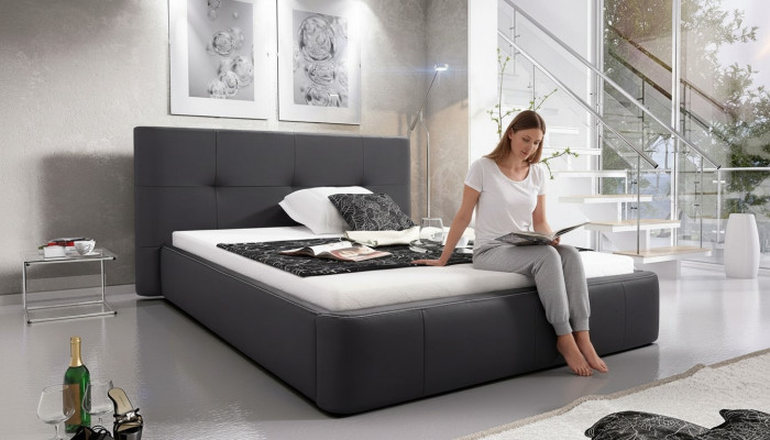 Bed Kussen Design Luxe Dubbele Hotel Bedden Slaapkamer Modern Leer