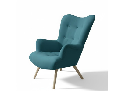 Fauteuil, eenzitter, loungestoel, clubmeubels, oorfauteuil, bank, bank, tv-bekleding, nieuw.