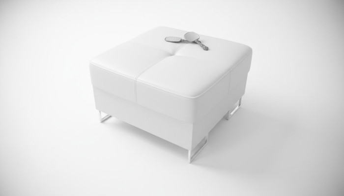 Ottomaanse Poef Stof Textiel Ottomaans Ontwerp Bank Voetenbankje Lounge Kruk Club