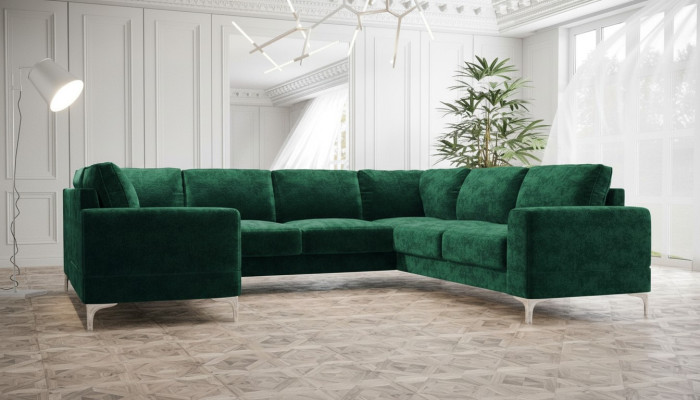 Woonkamer bankstel hoekbank bank bankstellen nieuw woonkamer fluweel hoekbank U-vorm