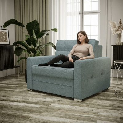Ontspanning Stof Textiel Lounge TV 1-Zits Fauteuil Ontwerp Stoel Bekleding Club Nieuw