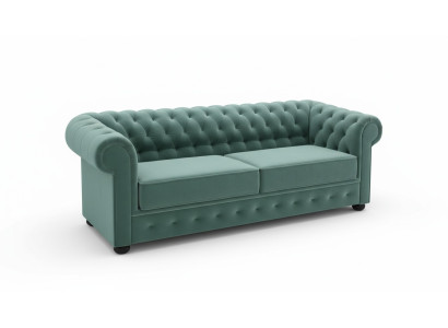 Design Bank Bank 3-zitter Bekleding Leer Grote Banken Textiel Chesterfield
