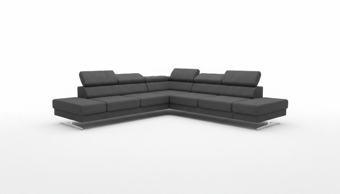 Ontwerp Bank Bank Bekleding Woonkamer L-Vorm Modern Elegant Woonlandschap Nieuw