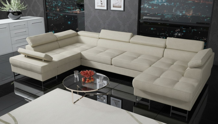 Textiel Bank Hoekbank Bank Bank Bekleding Woonlandschap Leren Banken Bankstellen U-vorm