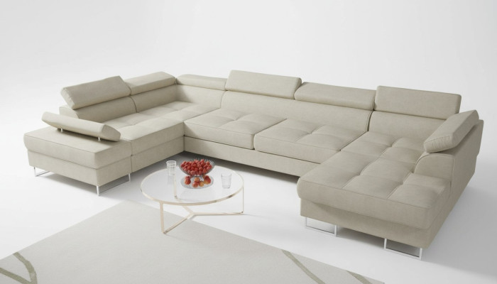 Textiel Bank Hoekbank Bank Bank Bekleding Woonlandschap Leren Banken Bankstellen U-vorm