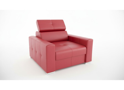Fauteuil Moderne Lounge Club Woonkamer Modern Textiel Stof Rood Creatief Meubilair