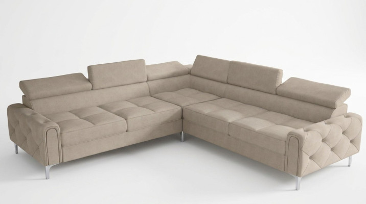 Design bank bank hoek multifunctionele bekleding woonkamer L-vorm textiel nieuw