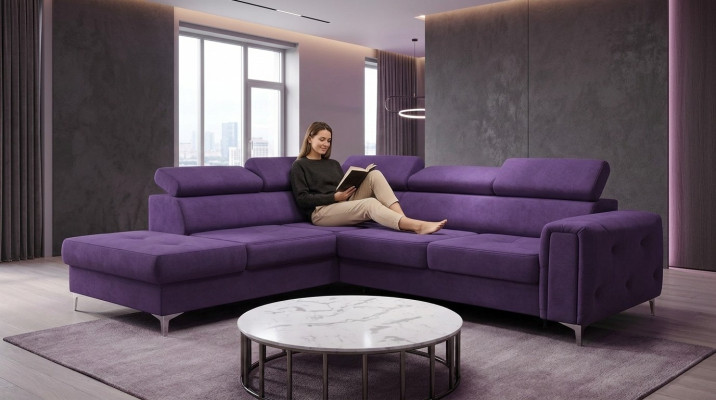 Ontwerp hoekbank L-vorm bank bekleding luxe woonkamer zachte stijl banken nieuw
