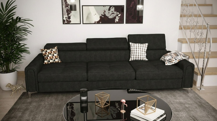 Bank 3-zits Stof leder Bankstellen Bank Bekleding Luxe Meubels Moderne Driezitter