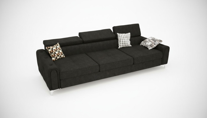 Bank 3-zits Stof leder Bankstellen Bank Bekleding Luxe Meubels Moderne Driezitter