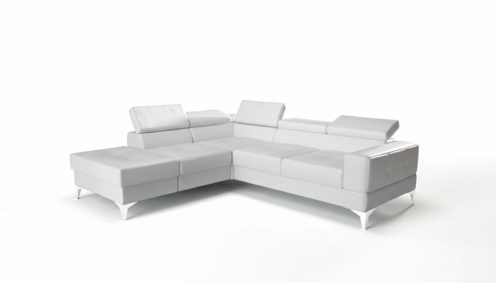 Hoekbank L-vorm bank woonlandschap gestoffeerd multifunctioneel design modern textiel