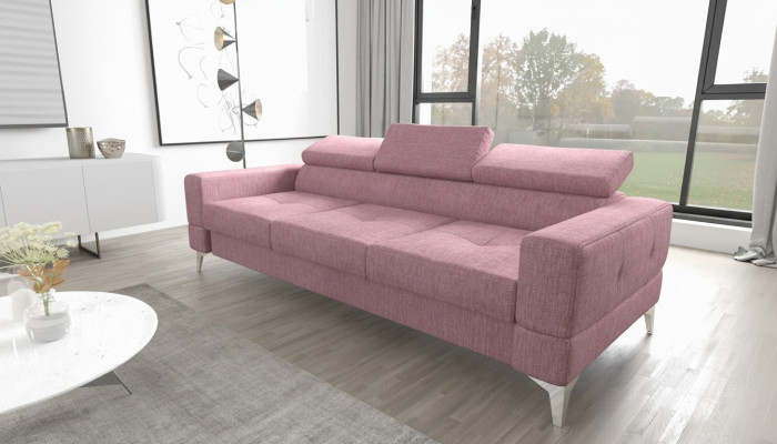 Driepersoonsbank Bekleding Design Bank Moderne 3-zits Woonkamermeubels Roze Bankstellen