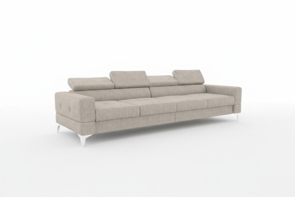 Woonkamer Bank Bankstellen Bekleden bankstellen xxl Design Bank 4-zits Textiel Groot Nieuw
