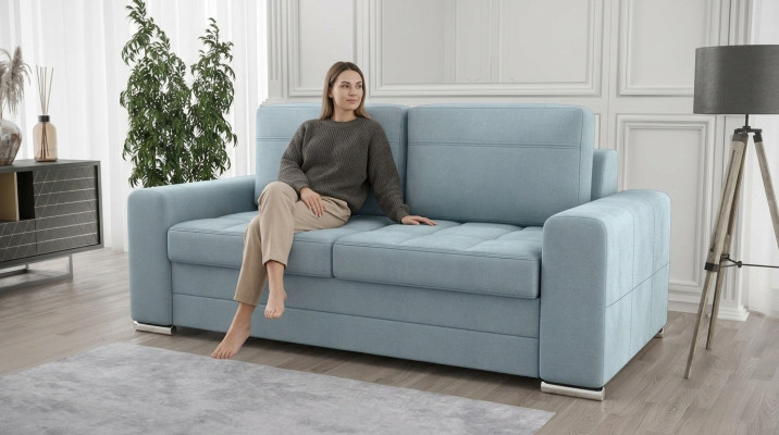 Ontwerp Gestoffeerd Modern 100% Textiel Stof Modern Tweezitsbank 2-Zitsbank