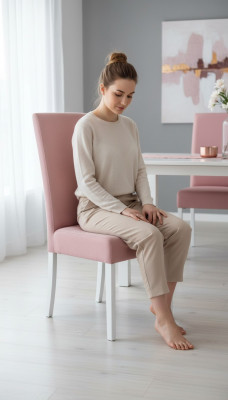 Modern houten stoel woonkamerset 4x stoel elegant luxe nieuw