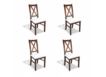 Groep stoelen textiel gestoffeerde stoelen set nieuw set 4x eetkamerstoel zitplaatsen nieuw