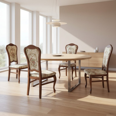 Stoelkussen Ontwerp Lounge Keuken Zitje Leuning Loungeset Fauteuil Nieuw 4x Stoelen Nieuw