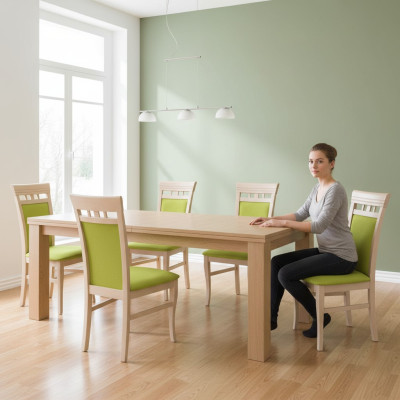Set van stoelen Nieuw 4x stoelen Stoel Bekleding Ontwerp Lounge Keuken Zit Eetkamer