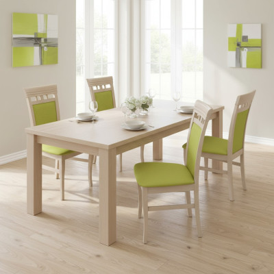 Set van stoelen Nieuw 4x stoelen Stoel Bekleding Ontwerp Lounge Keuken Zit Eetkamer
