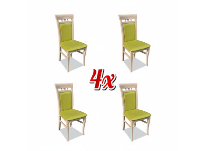 Set van stoelen Nieuw 4x stoelen Stoel Bekleding Ontwerp Lounge Keuken Zit Eetkamer