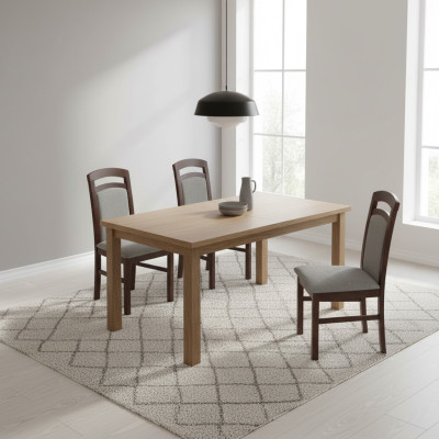 Eetkamerstoelenset fauteuil bekleding ontwerp 4x stoelen groep set horeca nieuw