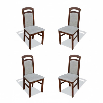 Eetkamerstoelenset fauteuil bekleding ontwerp 4x stoelen groep set horeca nieuw