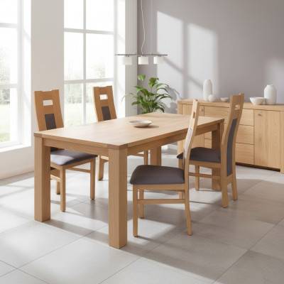 Groep Stoel Bekleding Leuning Stoelen Set Hout Massief Luxe Fauteuil Set 4x Stoel