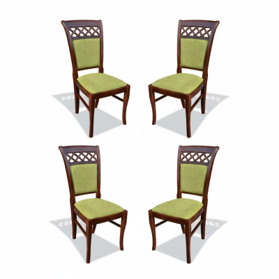 Groep Textiel Nieuw Eetkamer Restaurant Nieuw Ontwerp Stoel 4x Stoel Set Fauteuil Nieuw