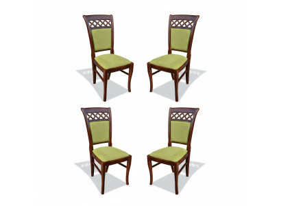 Groep Textiel Nieuw Eetkamer Restaurant Nieuw Ontwerp Stoel 4x Stoel Set Fauteuil Nieuw