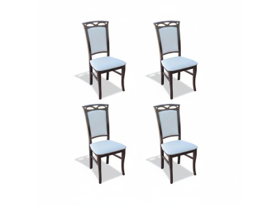 Eetkamerstoel Lehn Stoelen Eetkamerstoelen Nieuw Textiel Set 4x Massief Houten Stoel