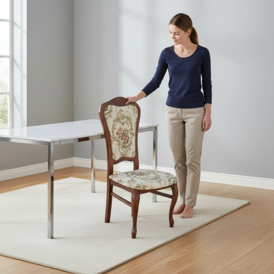 Eetkamerset stoelen 6x zitkussen set groep nieuw leuning stoel restaurant industrie