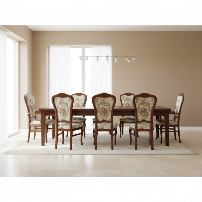 Eetkamerset stoelen 6x zitkussen set groep nieuw leuning stoel restaurant industrie