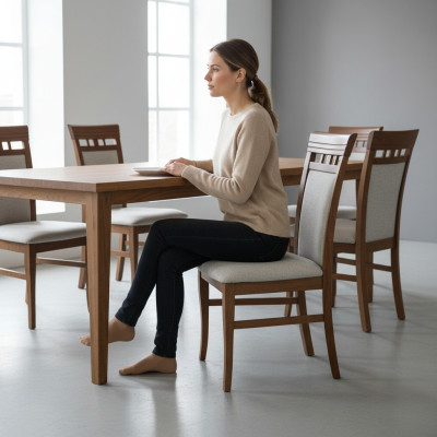 Eetkamerstoelbekleding Nieuwe Set 6x Eetgroep Stoel Textiel Armstoelen Stoelen Horeca Nieuw