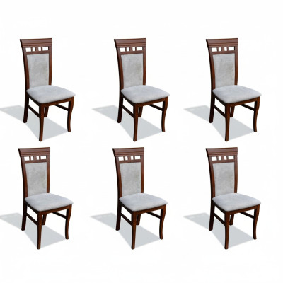 Eetkamerstoelbekleding Nieuwe Set 6x Eetgroep Stoel Textiel Armstoelen Stoelen Horeca Nieuw