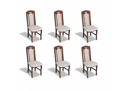 Eetkamerstoel Stoelen Stoel Modern Massief Hout Fauteuil Set 6x Luxe Restaurant