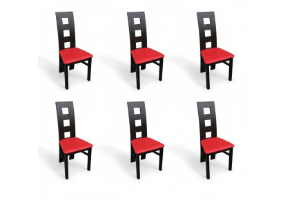 Design Set 6x Zetel Stoel Groep Textiel Bekleding Stoelen Horeca Eetkamer Stof