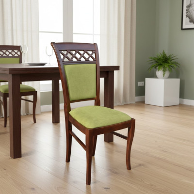 Eetkamerstoelen Houten Ontwerp Fauteuils Bekleding Set 6x Stoelen Stoel Textiel Groepen