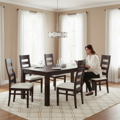 Groep Stof Textiel Nieuwe Eetkamer Restaurant Ontwerp Stoel 6x Stoelen Set Fauteuil