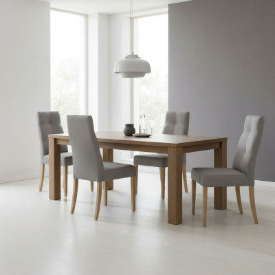 Eetkamer stoelset Fauteuil Bekleding Ontwerp 6x Stoelen Groep Set Fauteuil