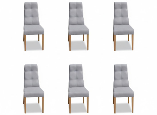 Eetkamer stoelset Fauteuil Bekleding Ontwerp 6x Stoelen Groep Set Fauteuil