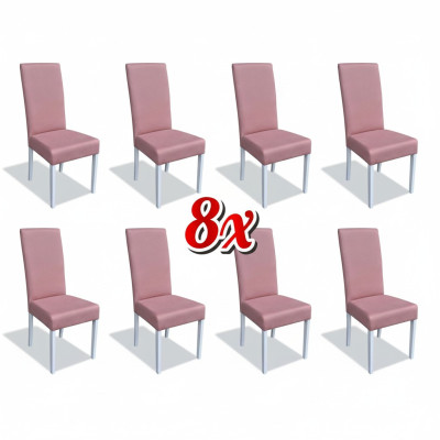 Eetkamerstoelen leren groep set van 8 stoelen set fauteuils set nieuw