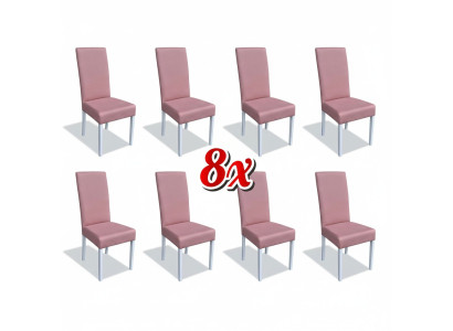 Eetkamerstoelen leren groep set van 8 stoelen set fauteuils set nieuw