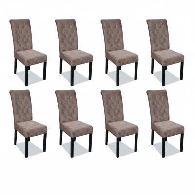 Meerkleurige Chesterfield x8 stoelen Ontwerper Luxe Fauteuils Gestoffeerde Stoelen Leunstoelen