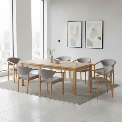 Set Garnitur Zitbekleding Woonkamer Ontwerp Eetstoel Kamergroep 8x stoelen